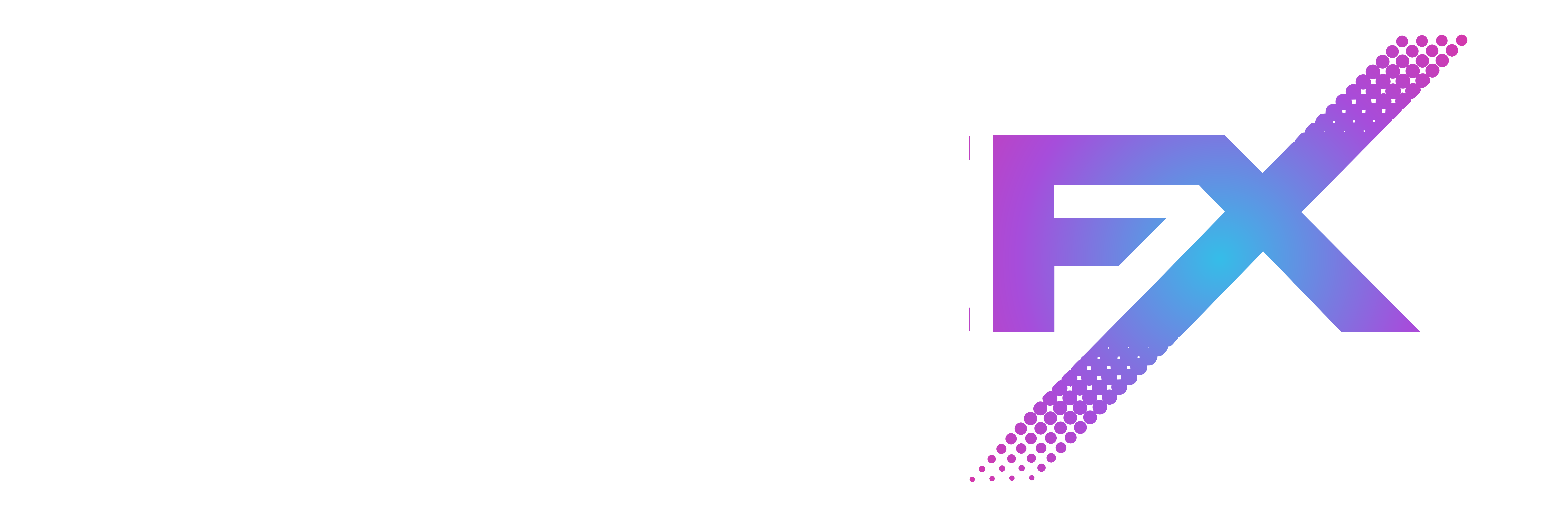 Full-color PoleFX dotted logo for dark backgrounds